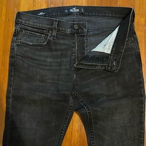 Washed Black Skinny Denim Jean from Hollister, size 31x30